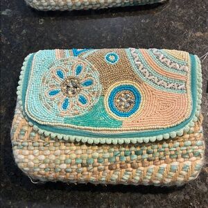 Gretchen Scott- Beaded Clutch with Intricate Design